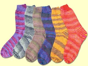 Hand Dyed Sock Knitting Yarns