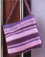 Plum - Cotton Glace, Handknit DK cCotton, Lurex Shimmer and Kid Classic