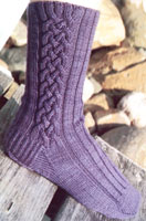 Celtic Braid Socks-4 left