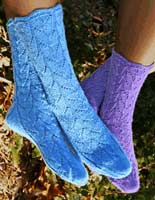 Lupine Lace Socks - 2 left