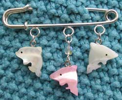 Dolphins Kilt Pin