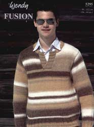 Man's Placket Sweater-4 left